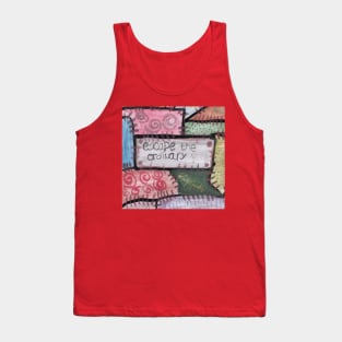 handrdrawn patchwork- escape the ordinary Tank Top